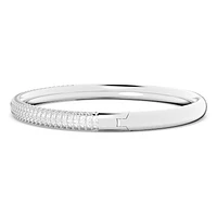 Dextera bangle, White, Stainless steel by SWAROVSKI