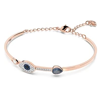 Symbolica bangle, Evil eye, Blue, Mixed metal finish by SWAROVSKI