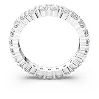 Matrix Vittore ring, Round cut, White, Rhodium plated by SWAROVSKI