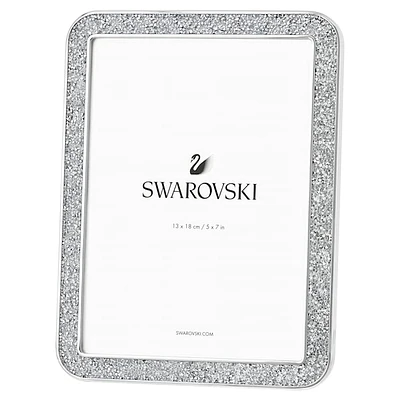 Minera picture frame, Rectangular shape, Medium, Silver Tone by SWAROVSKI