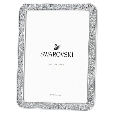 Minera picture frame, Rectangular shape, Small, Silver Tone by SWAROVSKI