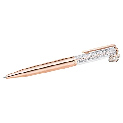 Crystalline ballpoint pen, Swan, Rose gold tone, Rose gold-tone plated by SWAROVSKI