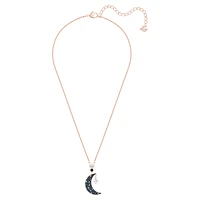 Symbolica pendant, Moon and star, Multicoloured, Rose gold-tone plated by SWAROVSKI