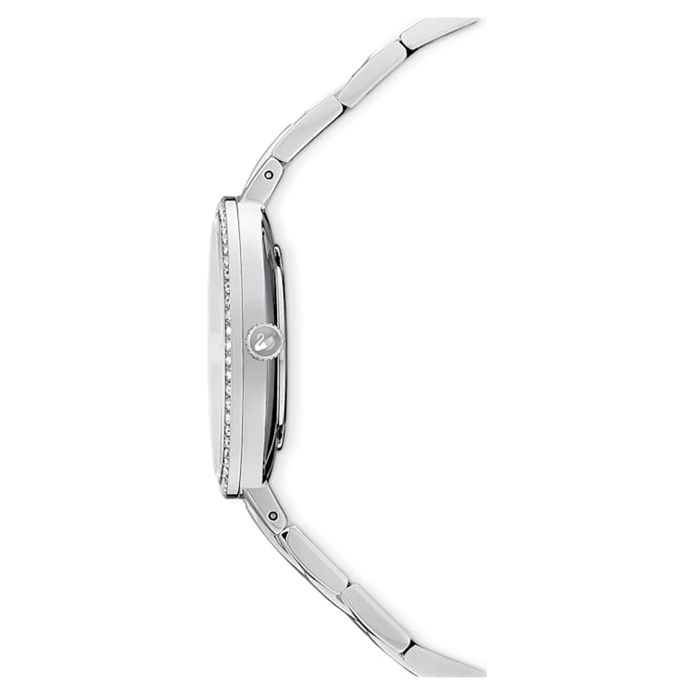 Cosmopolitan watch, Swiss Made, Metal bracelet, Silver Tone, Stainless steel by SWAROVSKI