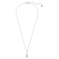 Heloise pendant, White, Rhodium plated by SWAROVSKI