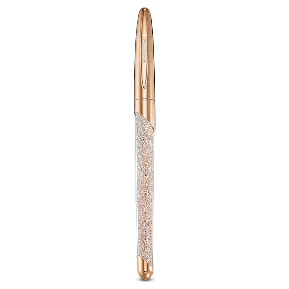 Crystalline Nova rollerball pen, Rose gold tone, Rose gold-tone plated by SWAROVSKI