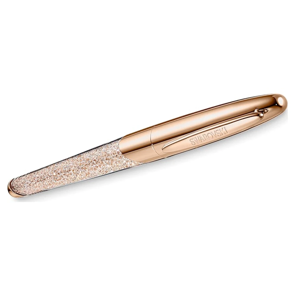 Crystalline Nova rollerball pen, Rose gold tone, Rose gold-tone plated by SWAROVSKI