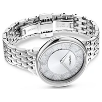 Crystalline Chic watch, Swiss Made, Metal bracelet, Silver Tone, Stainless steel by SWAROVSKI