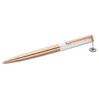 Crystalline ballpoint pen, Evil eye, Rose gold tone, Rose gold-tone plated by SWAROVSKI