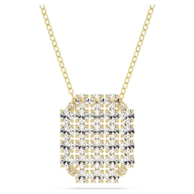 Exalta necklace, White, Gold-tone plated by SWAROVSKI