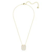 Exalta necklace, White, Gold-tone plated by SWAROVSKI