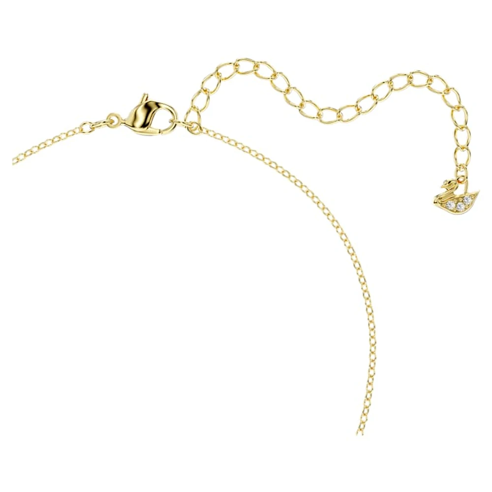 Exalta necklace, White, Gold-tone plated by SWAROVSKI