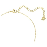 Exalta necklace, White, Gold-tone plated by SWAROVSKI