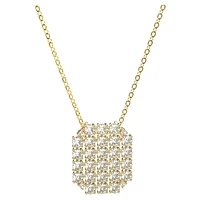 Exalta necklace, White, Gold-tone plated by SWAROVSKI