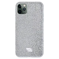 High smartphone case, iPhone® 12/12 Pro, Silver Tone by SWAROVSKI