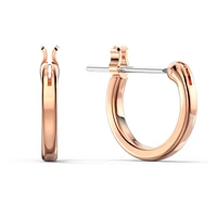 Sublima drop earrings, White, Rose gold-tone plated by SWAROVSKI