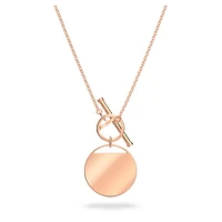 Sublima necklace, White, Rose gold-tone plated by SWAROVSKI