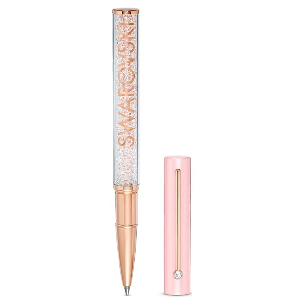 Crystalline Gloss ballpoint pen, Pink, Pink lacquered, rose gold-tone plated by SWAROVSKI