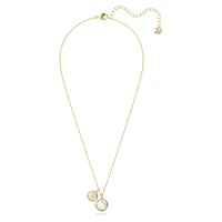 Tahlia pendant, White, Gold-tone plated by SWAROVSKI