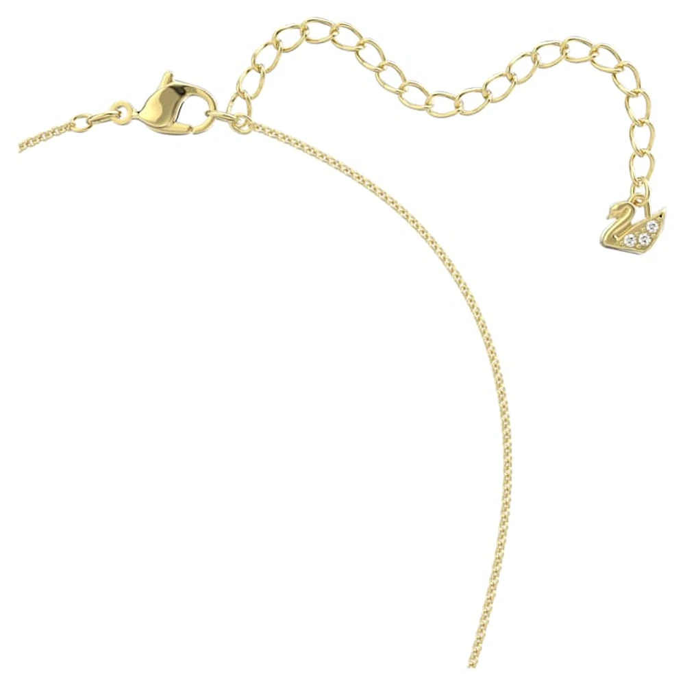 Tahlia pendant, White, Gold-tone plated by SWAROVSKI