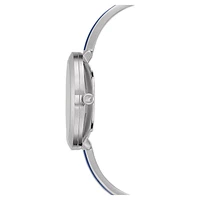 Crystalline Delight watch, Swiss Made, Metal bracelet, Blue, Stainless steel by SWAROVSKI