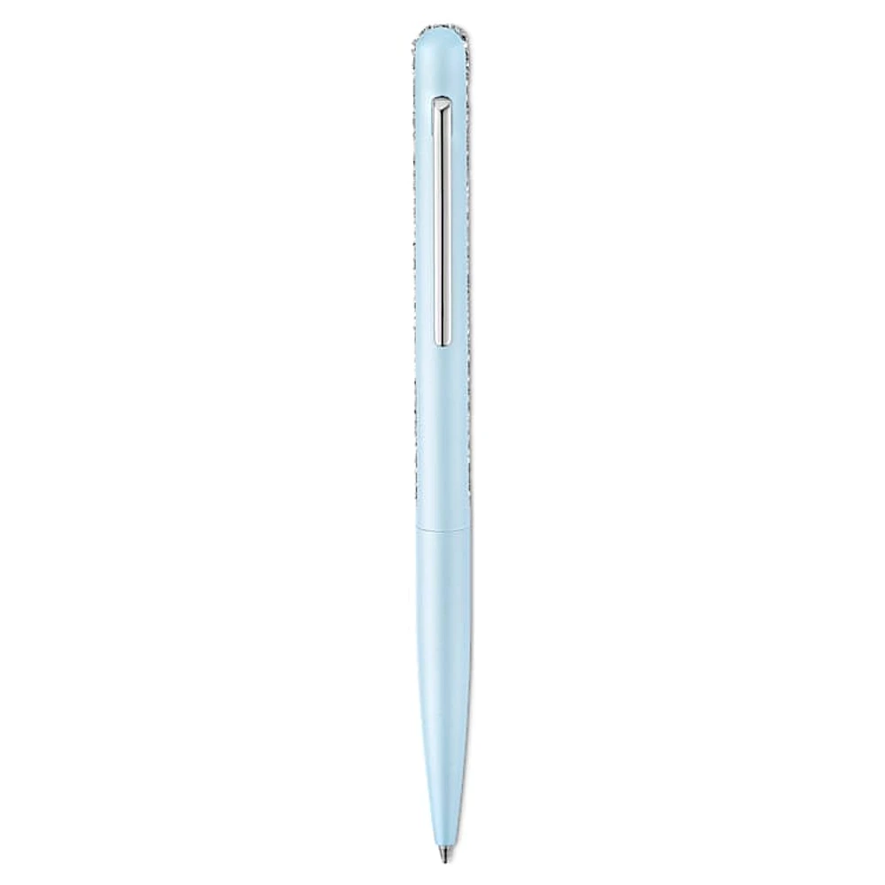 Crystal Shimmer ballpoint pen, Blue, Blue lacquered, chrome plated by SWAROVSKI