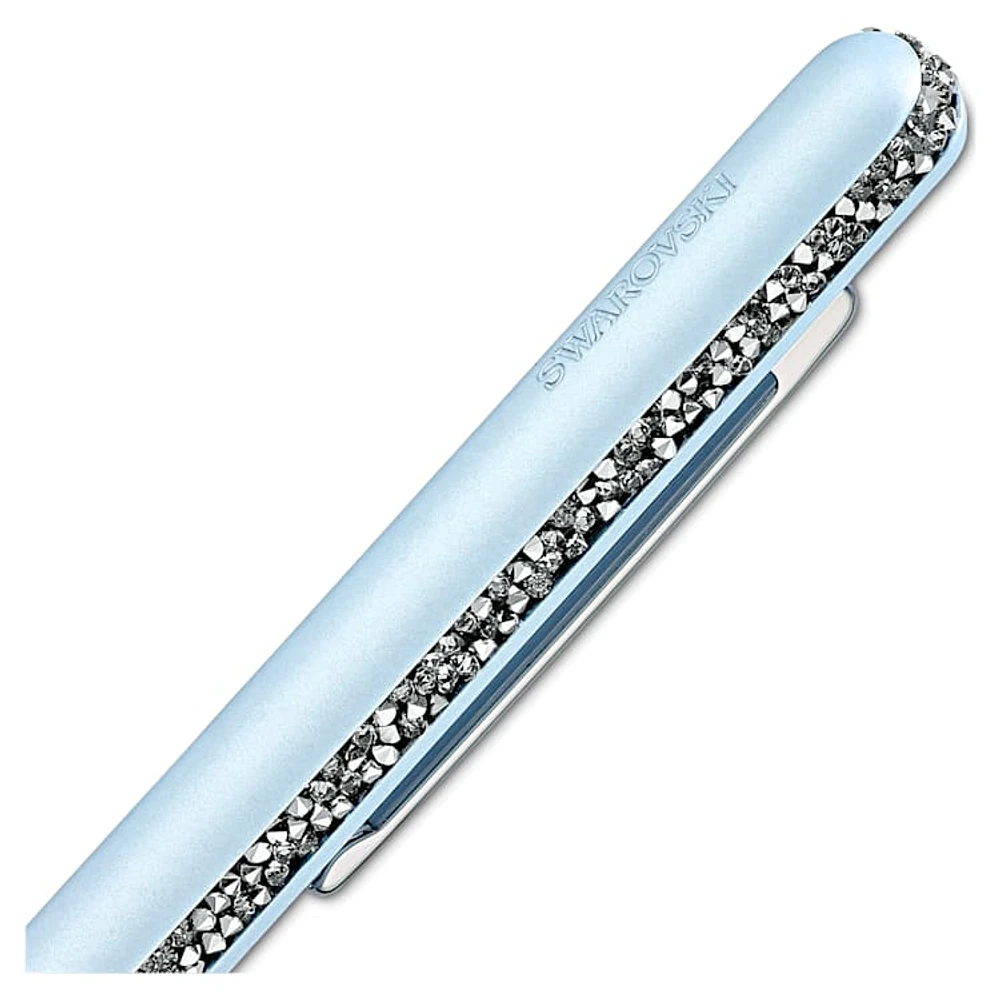 Crystal Shimmer ballpoint pen, Blue, Blue lacquered, chrome plated by SWAROVSKI