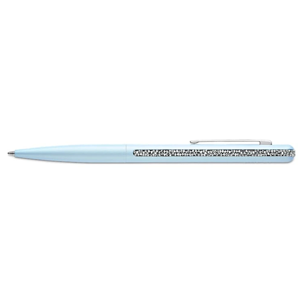 Crystal Shimmer ballpoint pen, Blue, Blue lacquered, chrome plated by SWAROVSKI