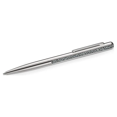 Crystal Shimmer ballpoint pen, Silver Tone, Chrome plated by SWAROVSKI