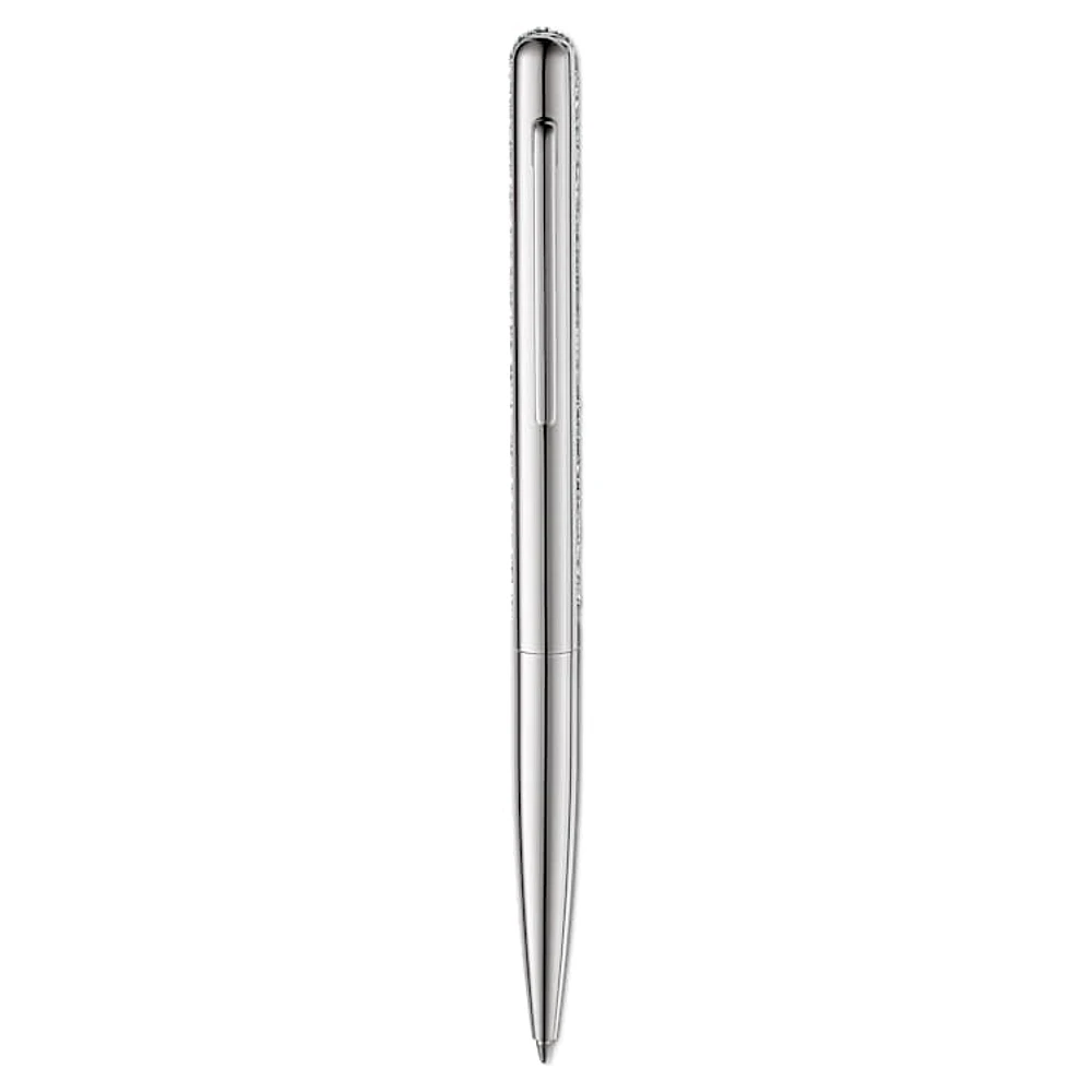 Crystal Shimmer ballpoint pen, Silver Tone, Chrome plated by SWAROVSKI