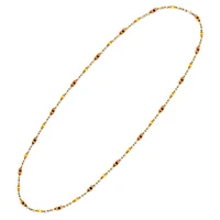 Somnia necklace, Extra long, Brown, Gold-tone plated by SWAROVSKI