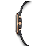 Octea Lux Sport watch, Swiss Made, Metal bracelet, Black