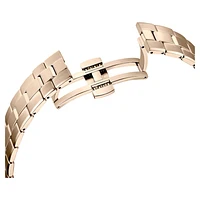 Octea Lux Sport watch, Swiss Made, Metal bracelet, Gold tone, Champagne gold-tone finish by SWAROVSKI