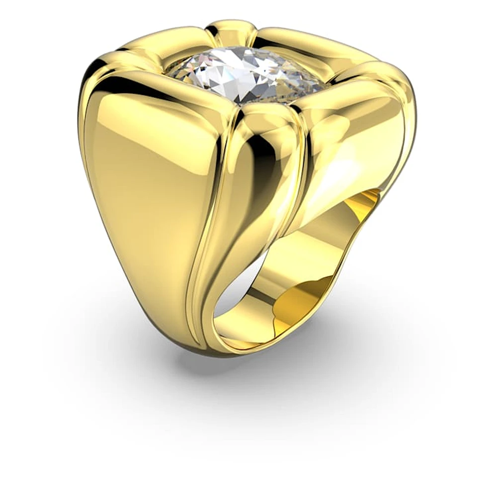 Dulcis cocktail ring, Cushion cut, Gold tone, Gold-tone plated by SWAROVSKI