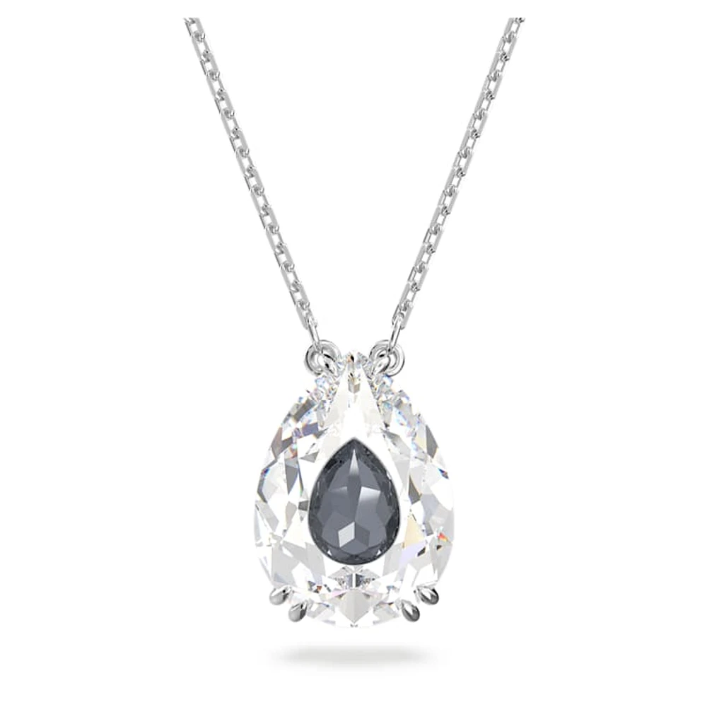 Elegance of Africa necklace, White, Rhodium plated by SWAROVSKI