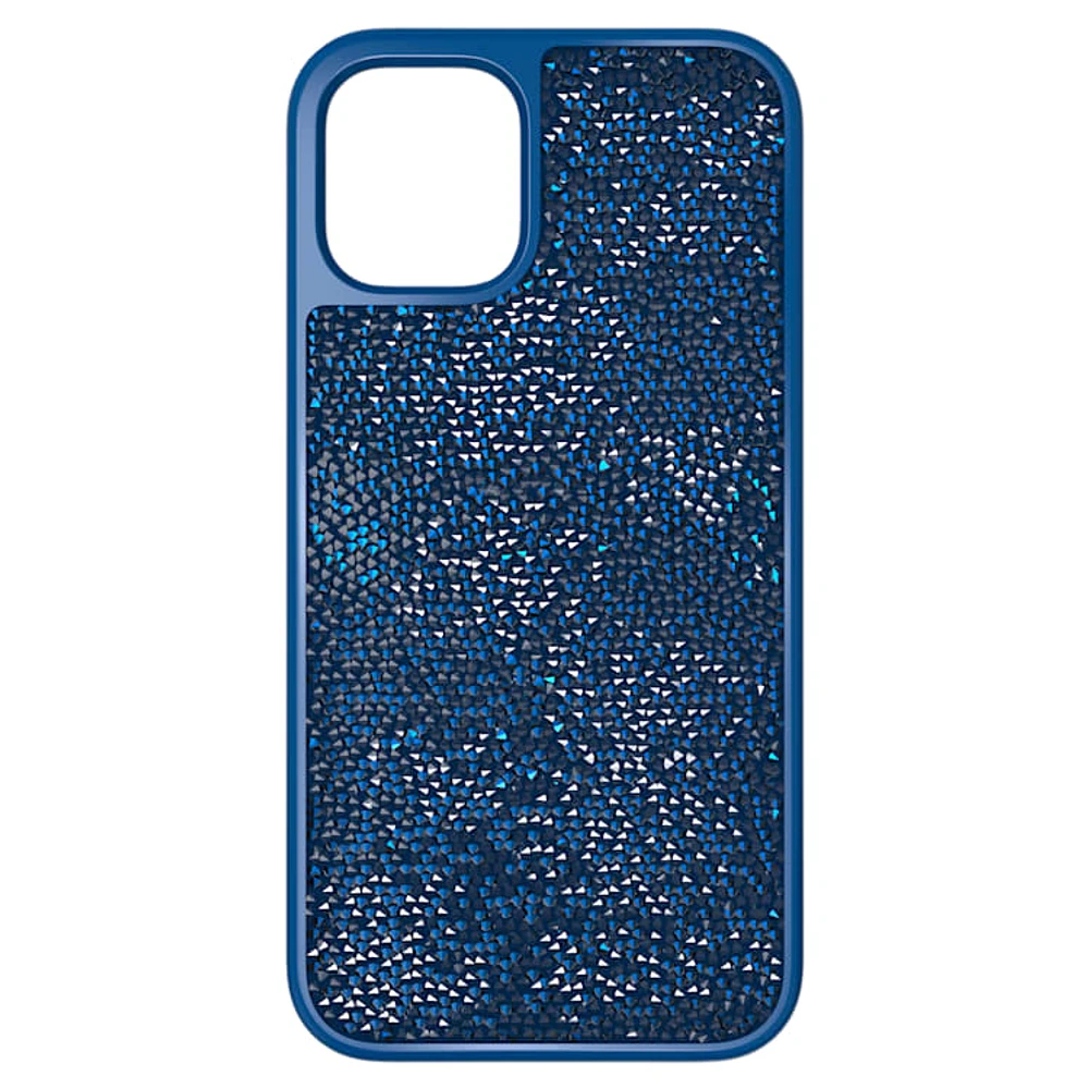 Glam Rock smartphone case, iPhone® 12 mini, Blue by SWAROVSKI