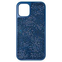 Glam Rock smartphone case, iPhone® 12 mini, Blue by SWAROVSKI