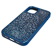 Glam Rock smartphone case, iPhone® 12 mini, Blue by SWAROVSKI