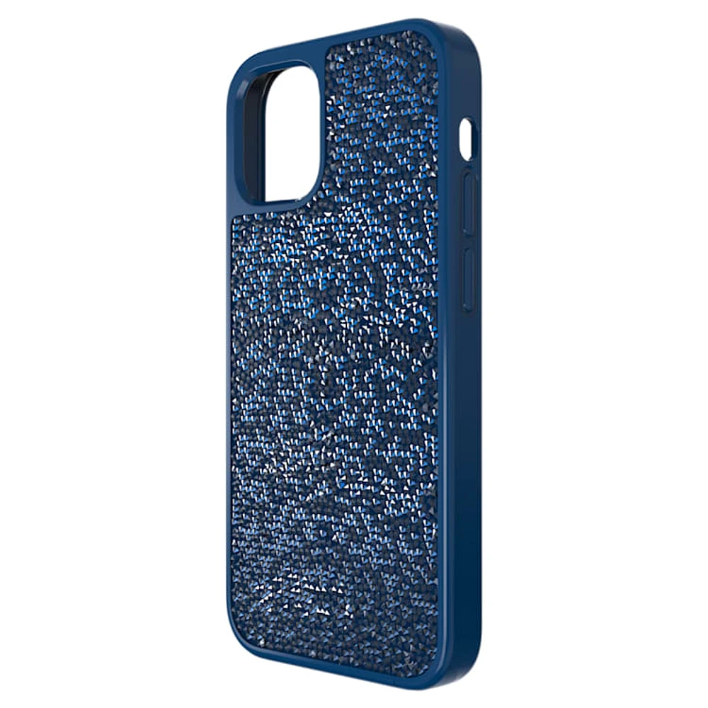 Glam Rock smartphone case, iPhone® 12 mini, Blue by SWAROVSKI