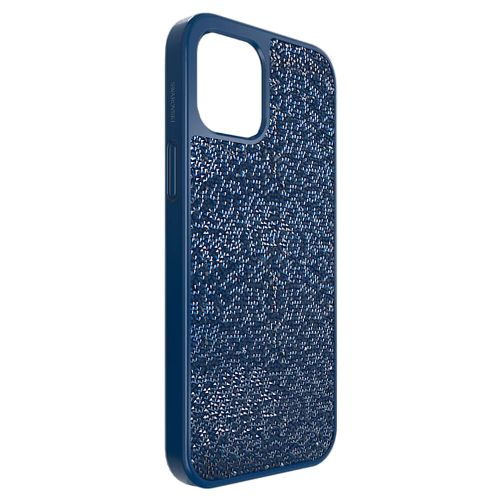 Glam Rock smartphone case, iPhone® 12 Pro Max, Blue by SWAROVSKI