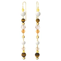 Somnia drop earrings, Extra long, Multicoloured, Gold-tone plated by SWAROVSKI