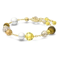 Somnia bracelet, Multicoloured, Gold-tone plated by SWAROVSKI