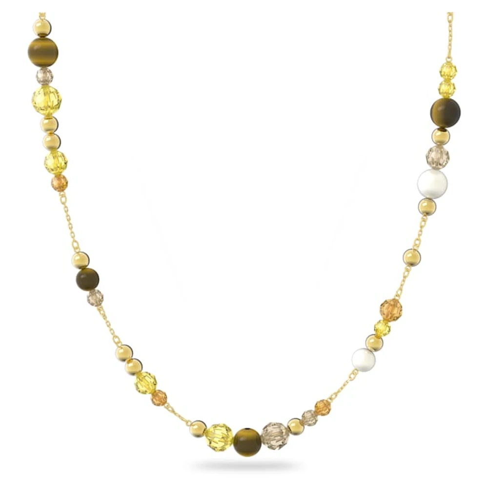 Somnia necklace, Long, Multicoloured, Gold-tone plated by SWAROVSKI