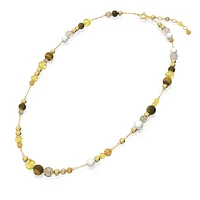 Somnia necklace, Long, Multicoloured, Gold-tone plated by SWAROVSKI