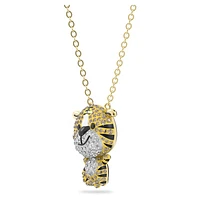 Zodiac Tiger pendant, Tiger, Yellow, Gold-tone plated by SWAROVSKI