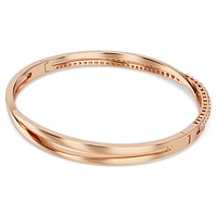 Hyperbola bracelet, White, Rose gold-tone plated by SWAROVSKI