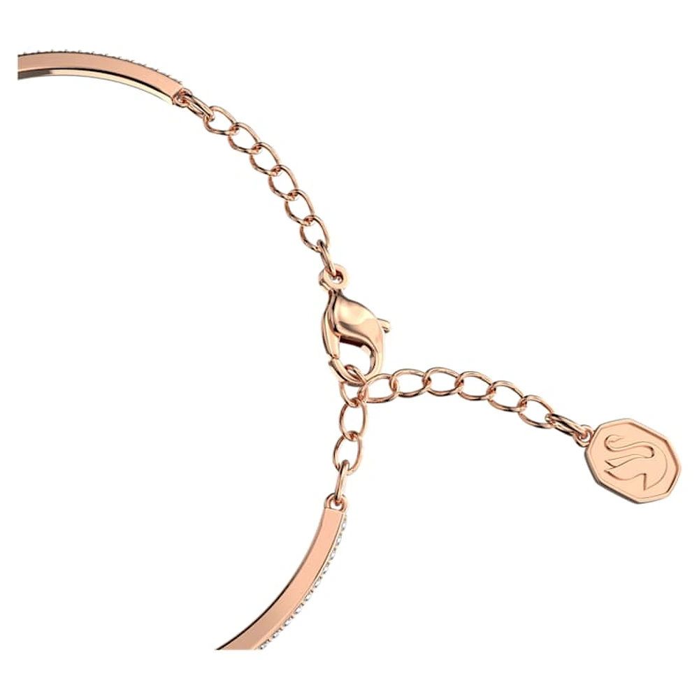 Una bangle, Round cut, Purple, Rose gold-tone plated by SWAROVSKI