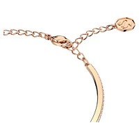 Una bangle, Octagon cut, Pavé, Pink, Rose gold-tone plated by SWAROVSKI