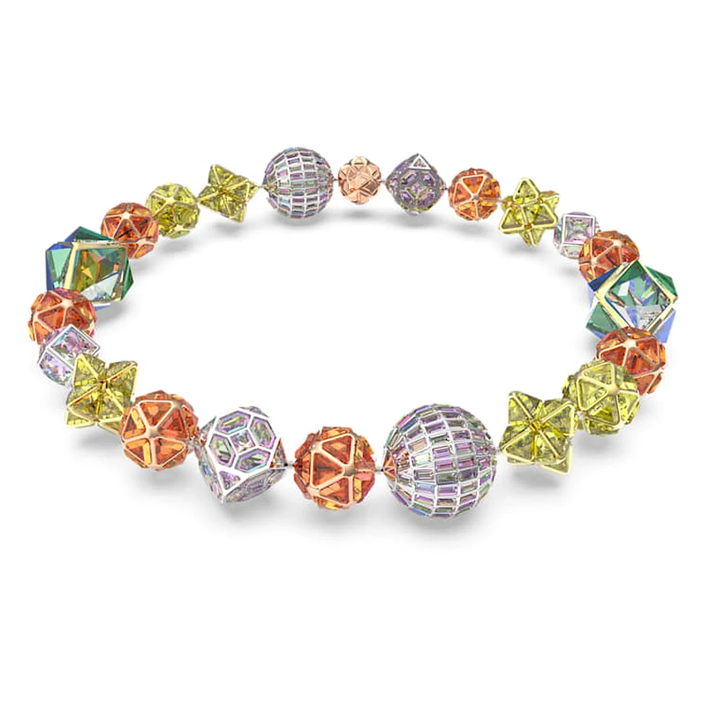 Curiosa necklace, Magnetic closure, Multicoloured, Mixed metal finish by SWAROVSKI