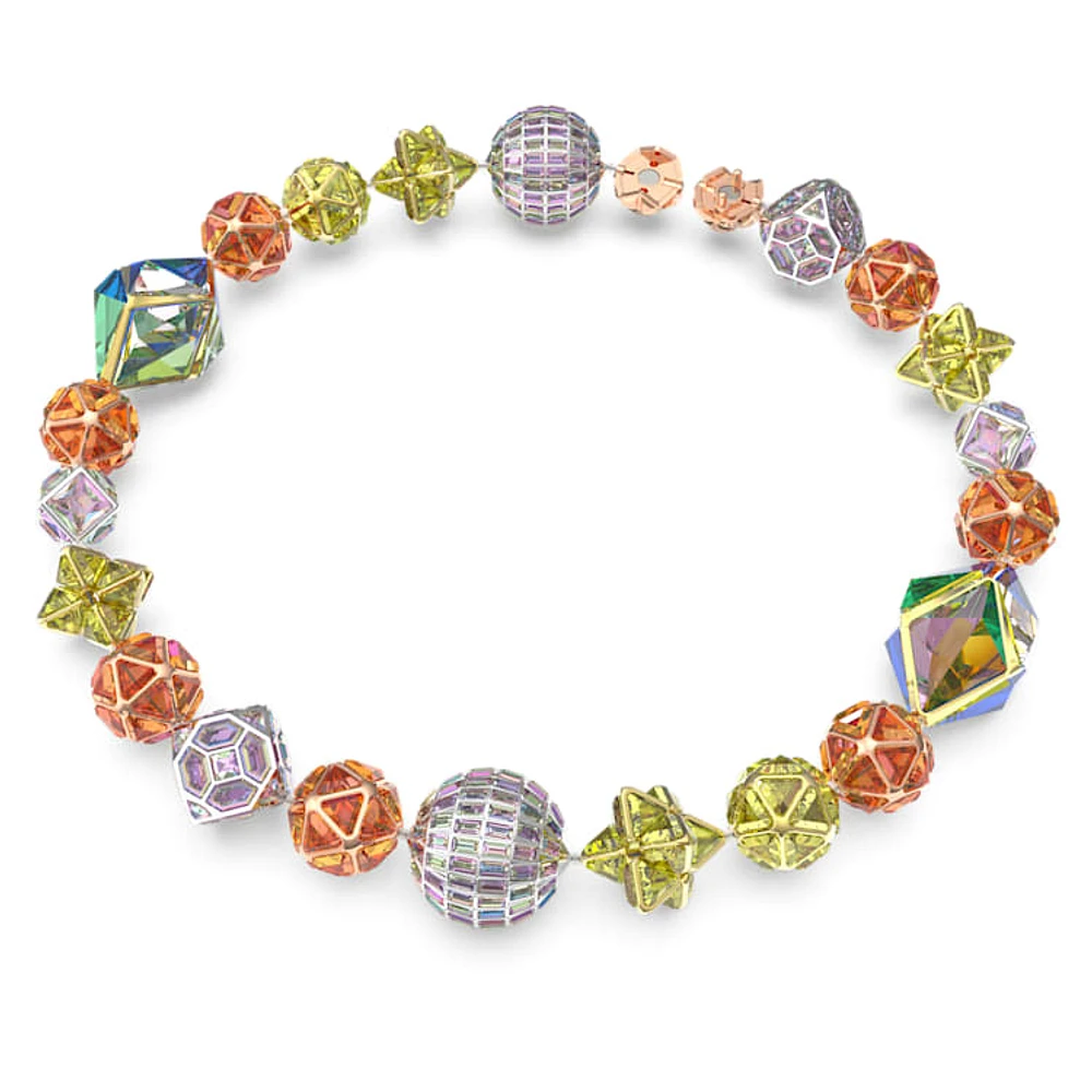 Curiosa necklace, Magnetic closure, Multicoloured, Mixed metal finish by SWAROVSKI